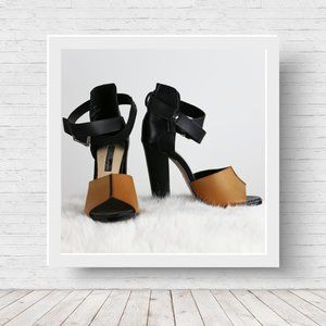 BCBG ankle strapped heels
